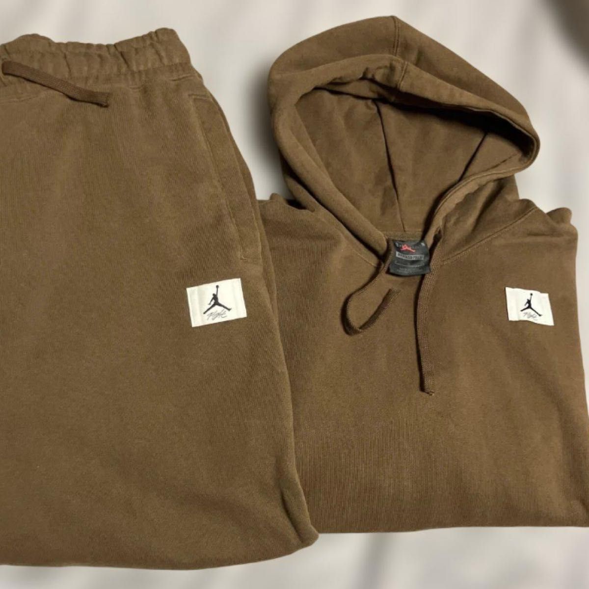 Jordan ブラウン フード付きスウェットセット NIKE セットアップ