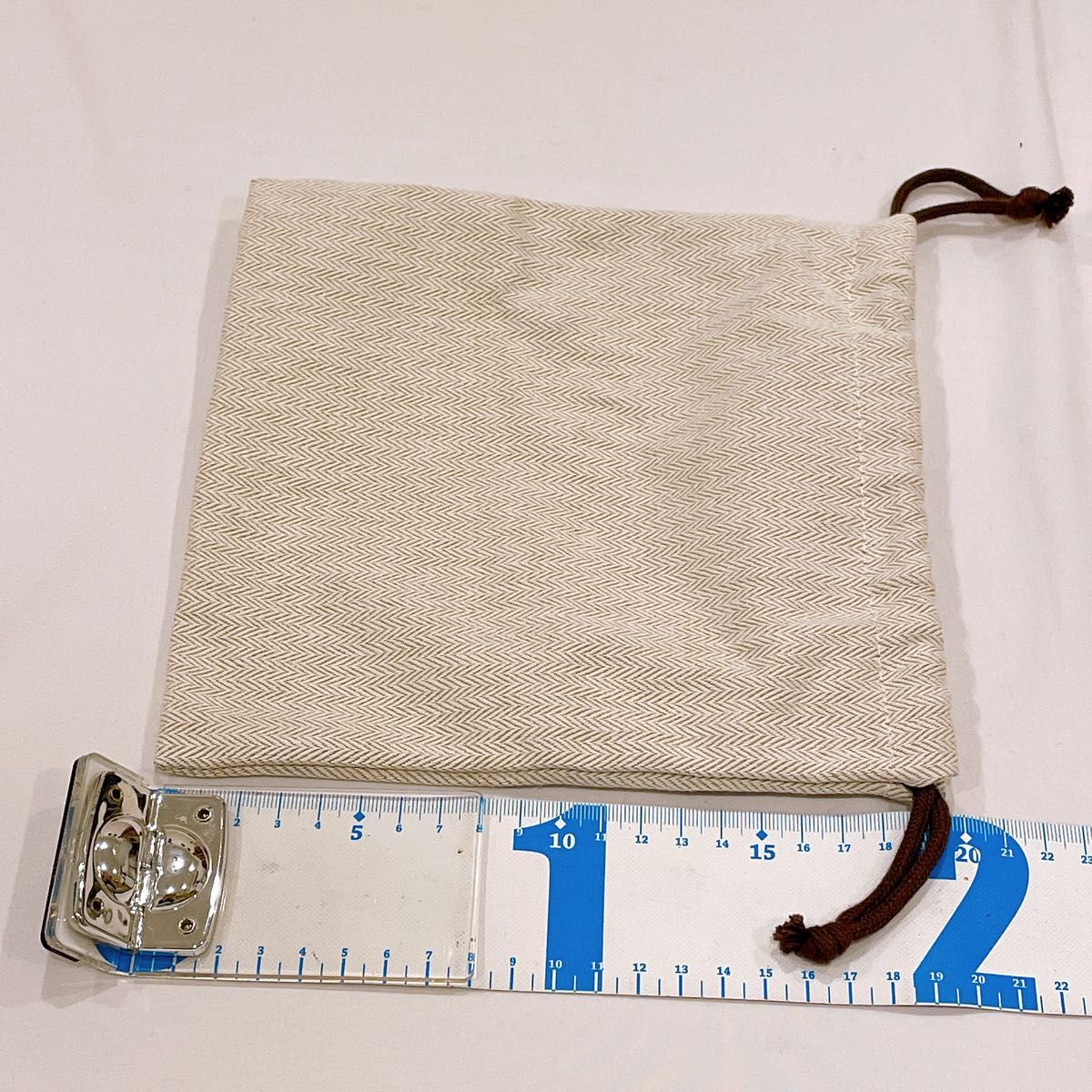 HERMES エルメス 保存袋 巾着袋 ヘリンボーン柄｜Yahoo!フリマ（旧