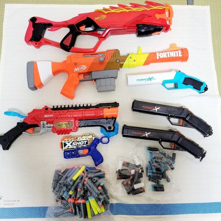 スポンジ系トイガンまとめ売りセット 7丁 ナーフ エックスショット