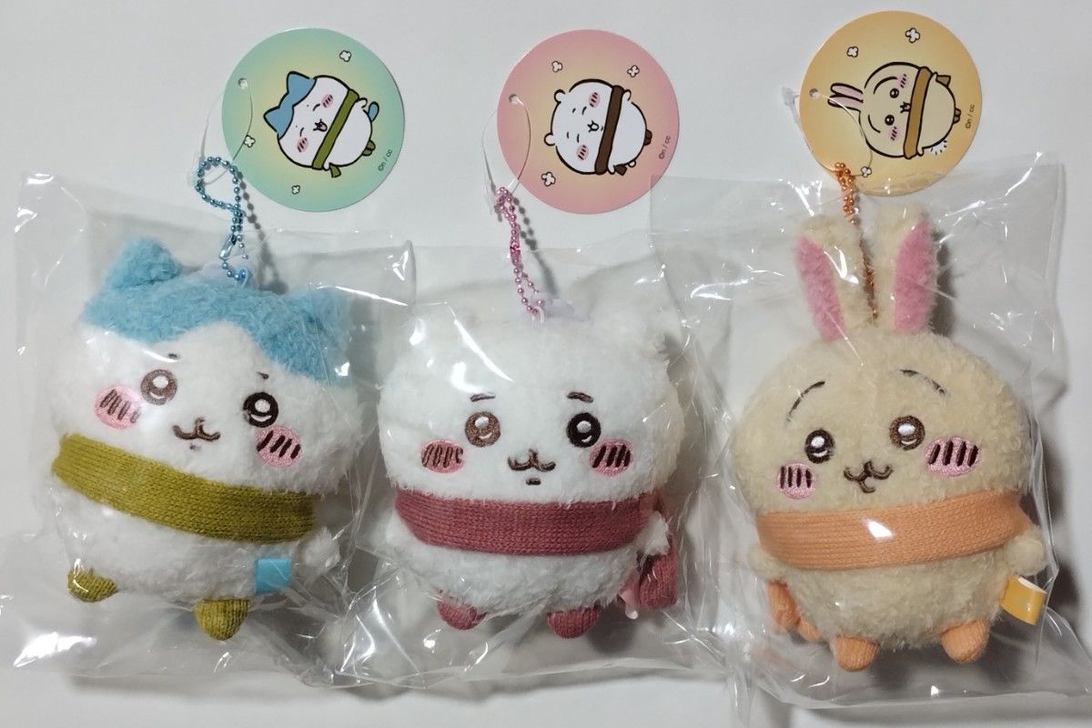 ちいかわ ぬくぬくの装いマスコット 3種セット (ちいかわ/ハチワレ
