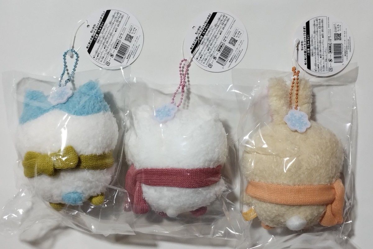 ちいかわ ぬくぬくの装いマスコット 3種セット (ちいかわ/ハチワレ