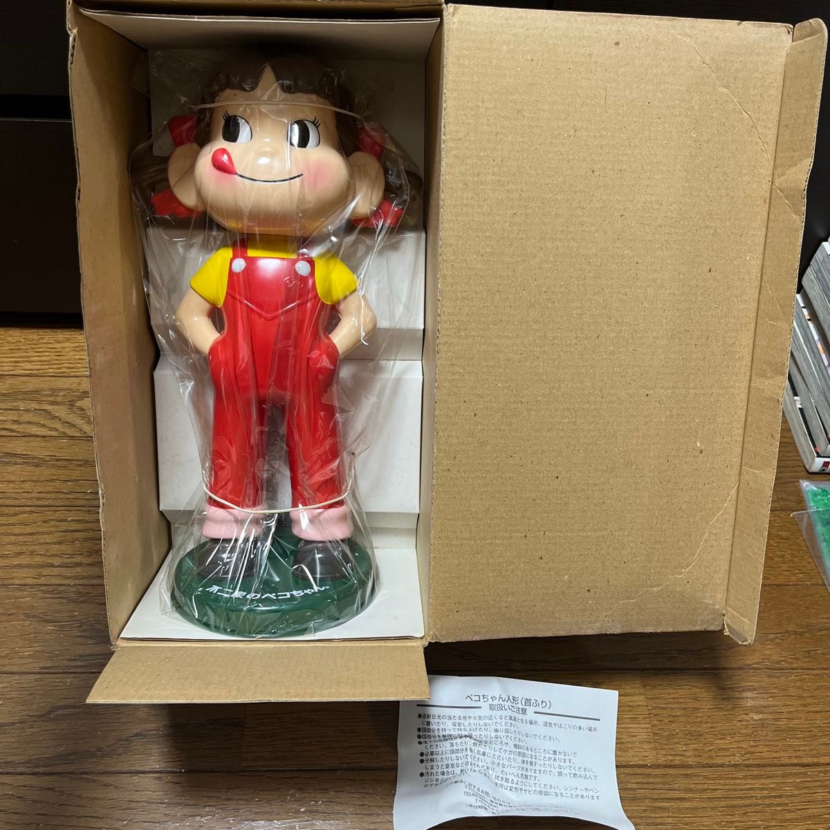 非売品 レア 不二家 FUJIYA ペコちゃん 人形 首振り フィギュア レトロ