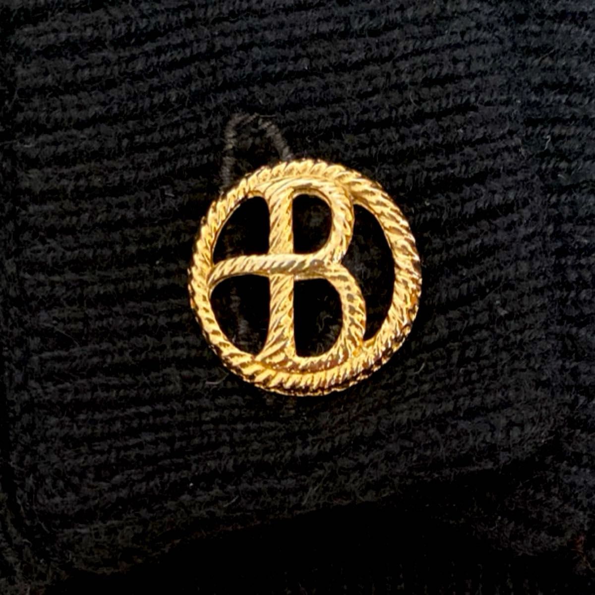 BALLANTYNE カーディガン ピュアカシミヤ100％ 金ボタン ブラック