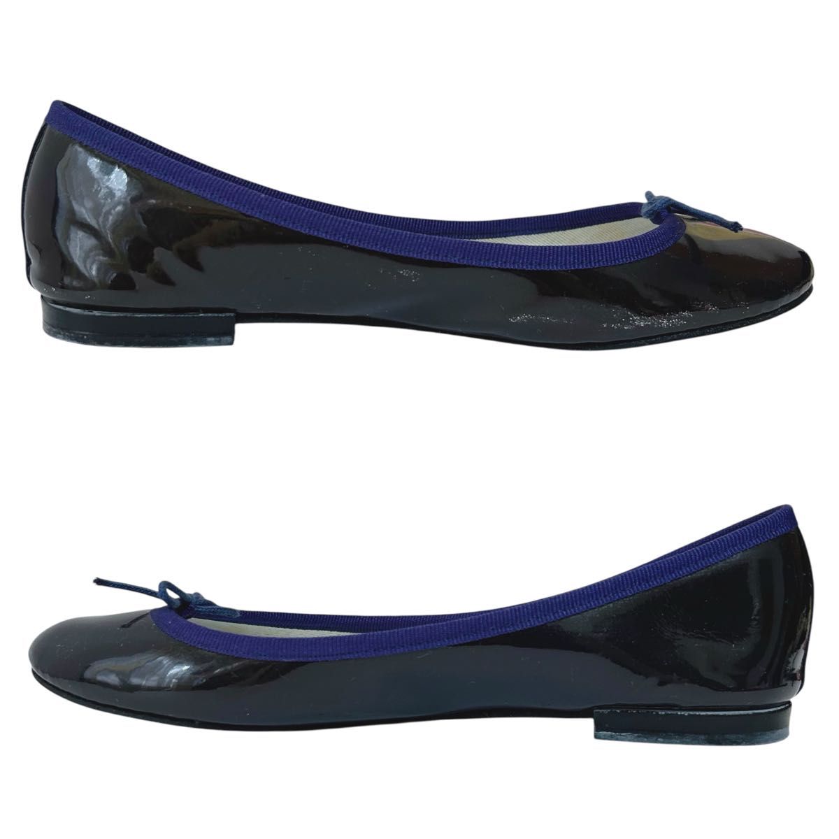 repetto バレエシューズ エナメル フラットシューズ 37 23cm レペット