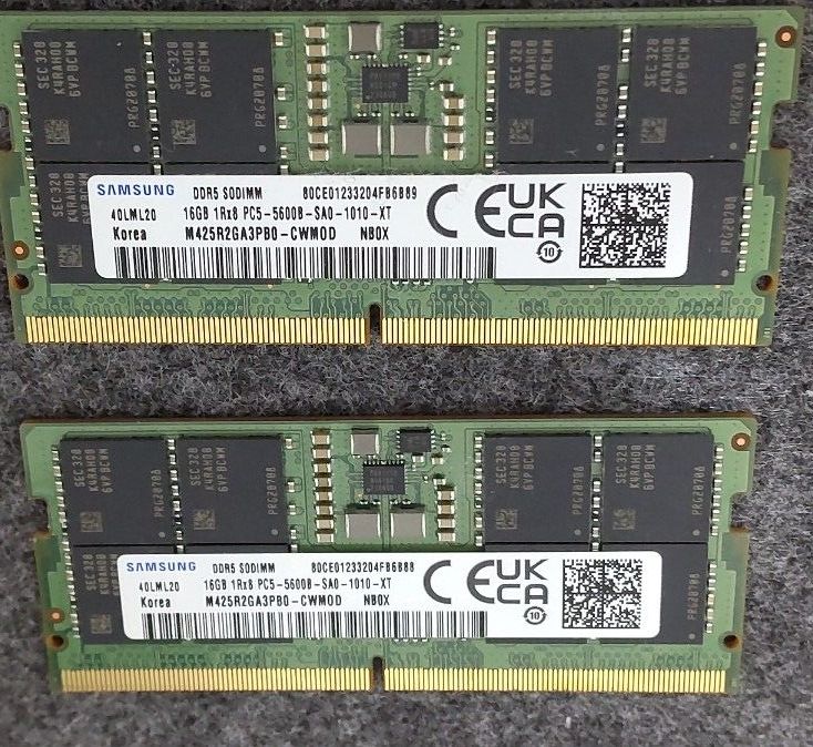 SAMSUNG DDR5 5600 32GB SODIMM 動作OK｜Yahoo!フリマ（旧PayPayフリマ）