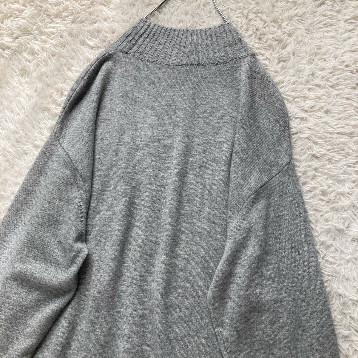 美品 23区 モックネックニット セーター プルオーバー ウールカシミヤ