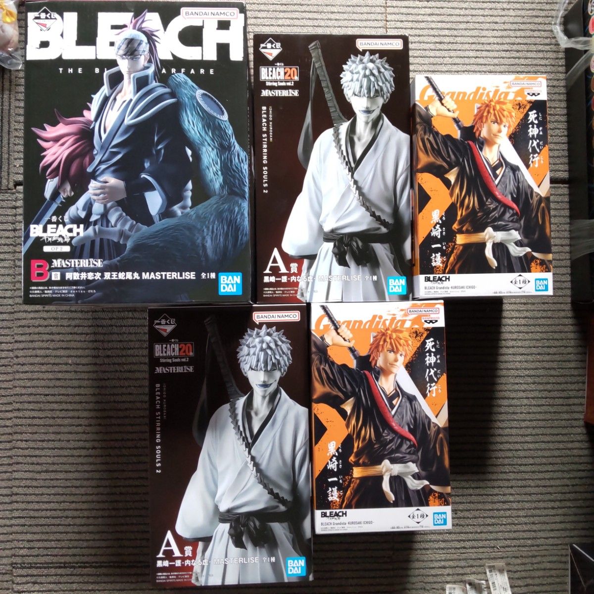 BLEACH 一番くじ 白一護 阿散井恋次 グランディスタ ブリーチ 黒崎一護