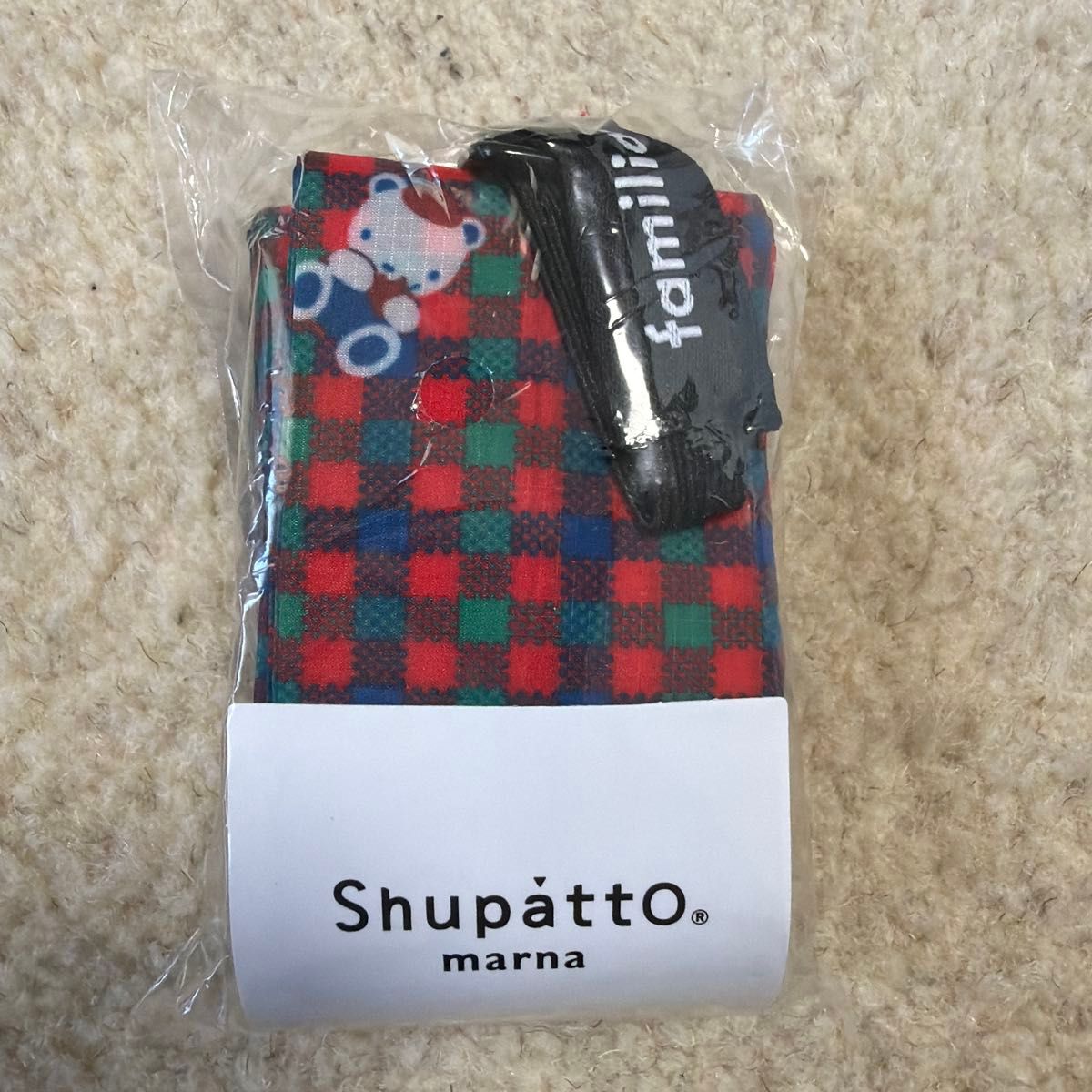 familiar ファミリア エコバッグ ミニマル S シュパット Shupatto 赤