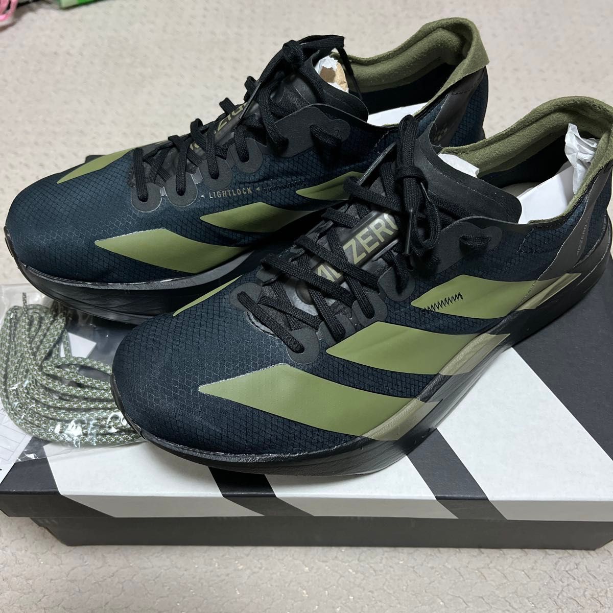 adidas ADIZERO ADIOS PRO 4 28 5cm ブラック オリーブ｜Yahoo!フリマ