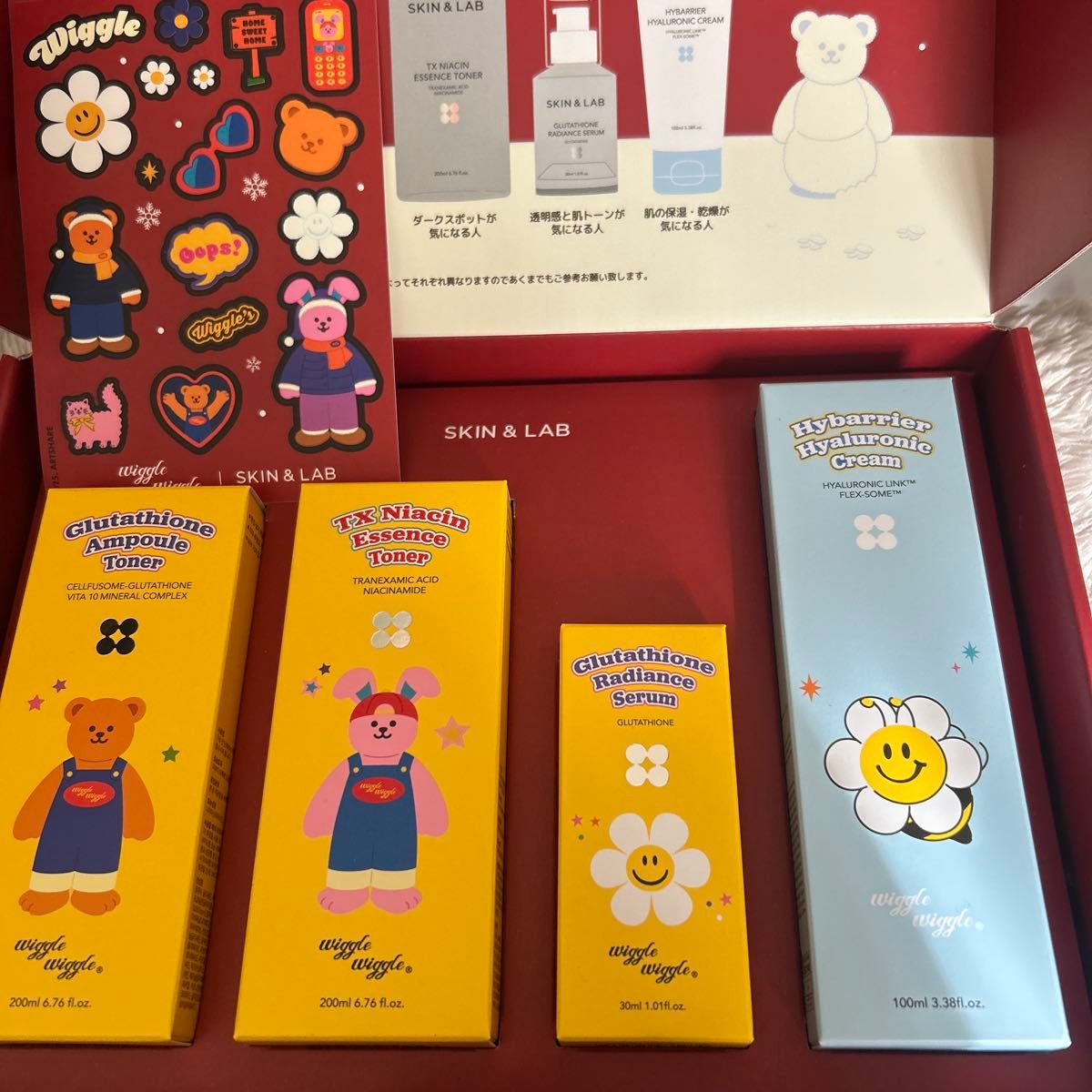 SKIN&LAB Wiggle Wiggle コラボ 肌悩み解決セット 4点セット｜Yahoo