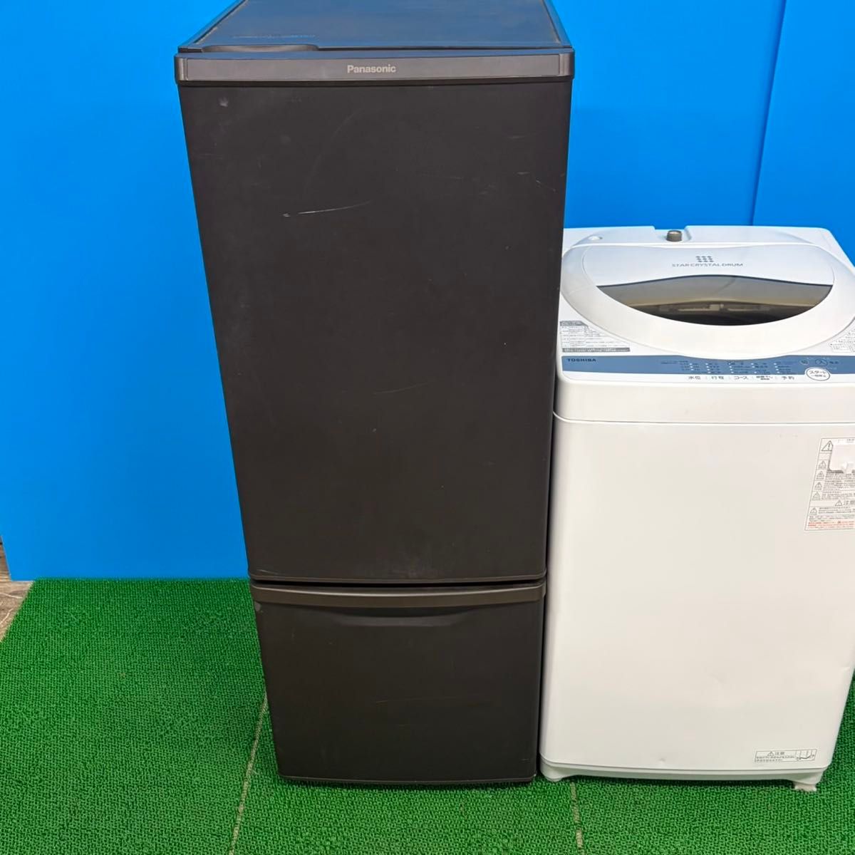 685 マッドブラウン 冷蔵庫 200L弱 洗濯機 国内セット 一人暮らし 小型