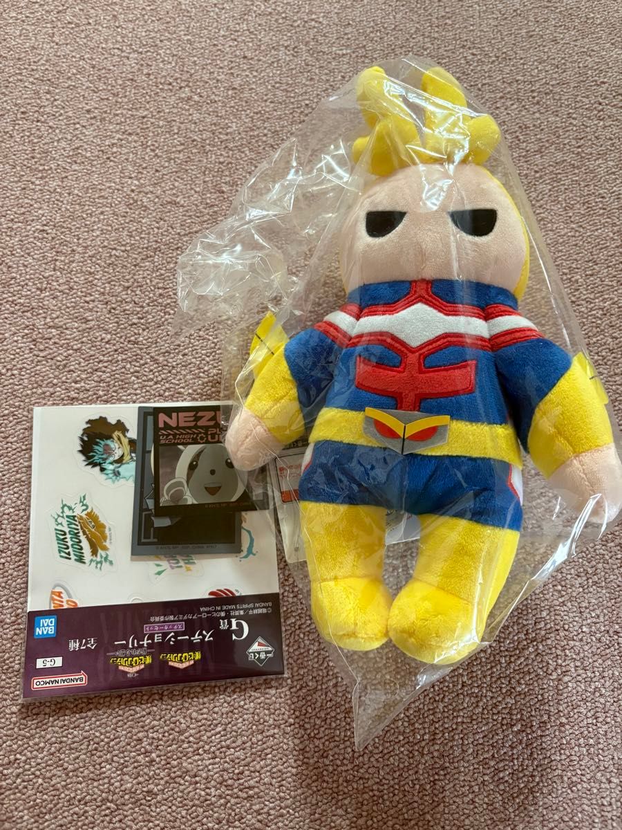 僕のヒーローアカデミア オールマイト ぬいぐるみ 新品 E賞 一番くじ
