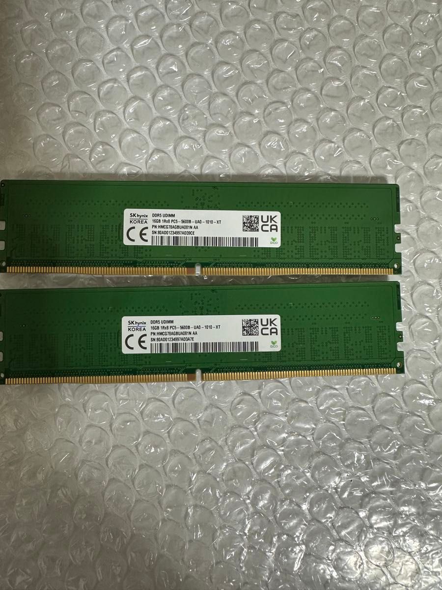 SKhynix製 DDR5-5600 デスク用メモリ 32GB(16GB×2)｜Yahoo!フリマ（旧