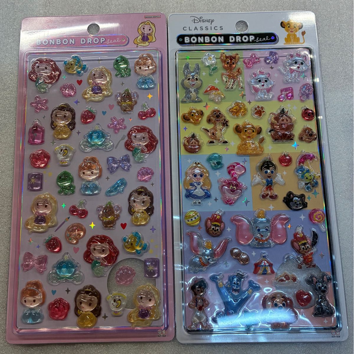 国内正規品〕 ボンボンドロップシール 2点セットディズニー プリンセス