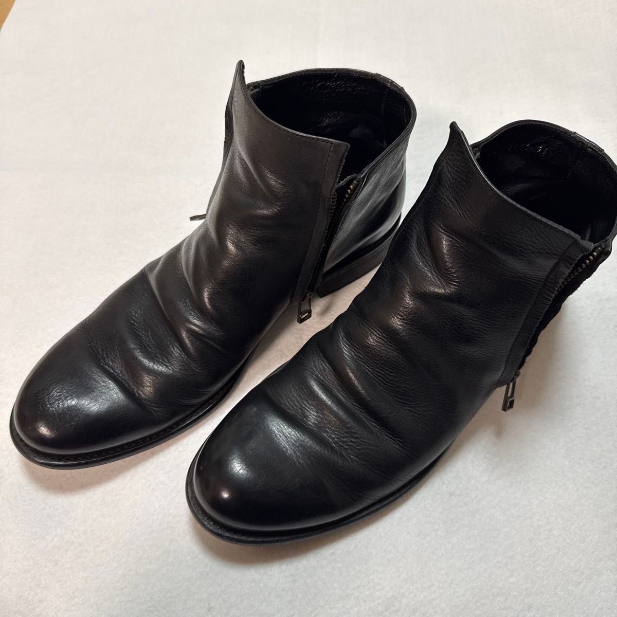 ARGIS アルジス サイドジップレザーブーツ サイズ39 日本製 24 5