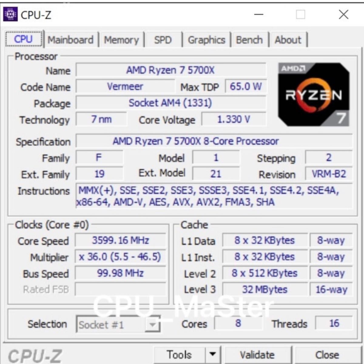 動作確認済 AMD Ryzen 7 5700X Socket AM4(CPUのみ) グリス付き｜Yahoo