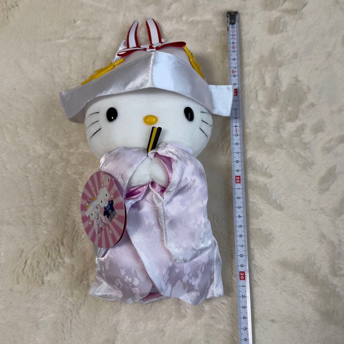 タグ付美品】ハローキティ＆ダニエル ウェディング ぬいぐるみ 和装 2