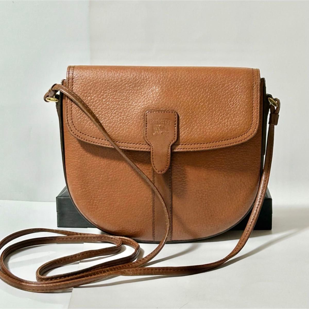 Burberry バーバリー ヴィンテージ ブラウン レザー ノバチェック