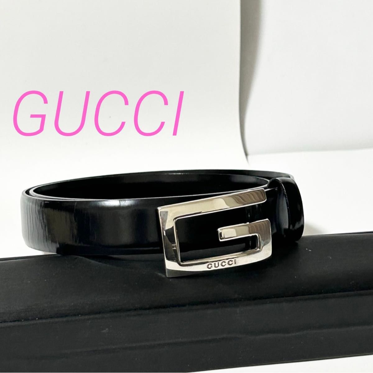 GUCCI Gバックル サイズ65/26 レディース レザーベルト 036 1406 1004