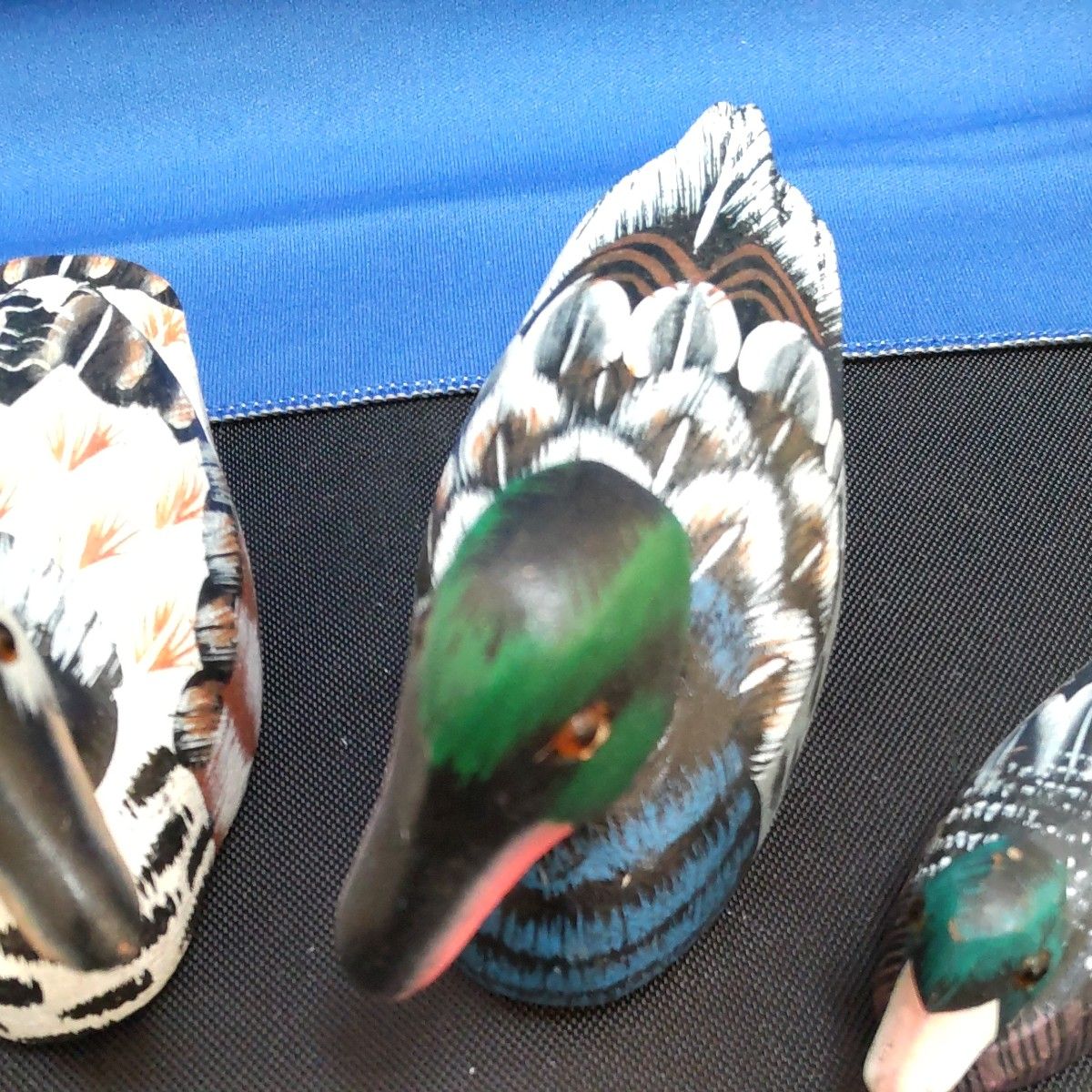 木彫り 鴨 デコイ 5個セット 置物 オブジェ インテリア カモ｜Yahoo