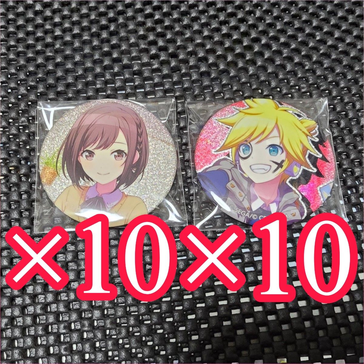 プロセカ プロジェクトセカイ グリ缶 グリッター缶バッジ 東雲絵名 絵