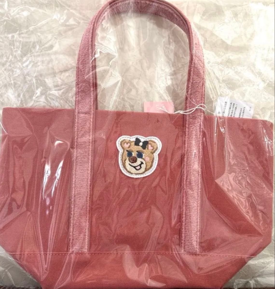 フェイラー ワッペントートバッグ ピンク オールドテディガール 小