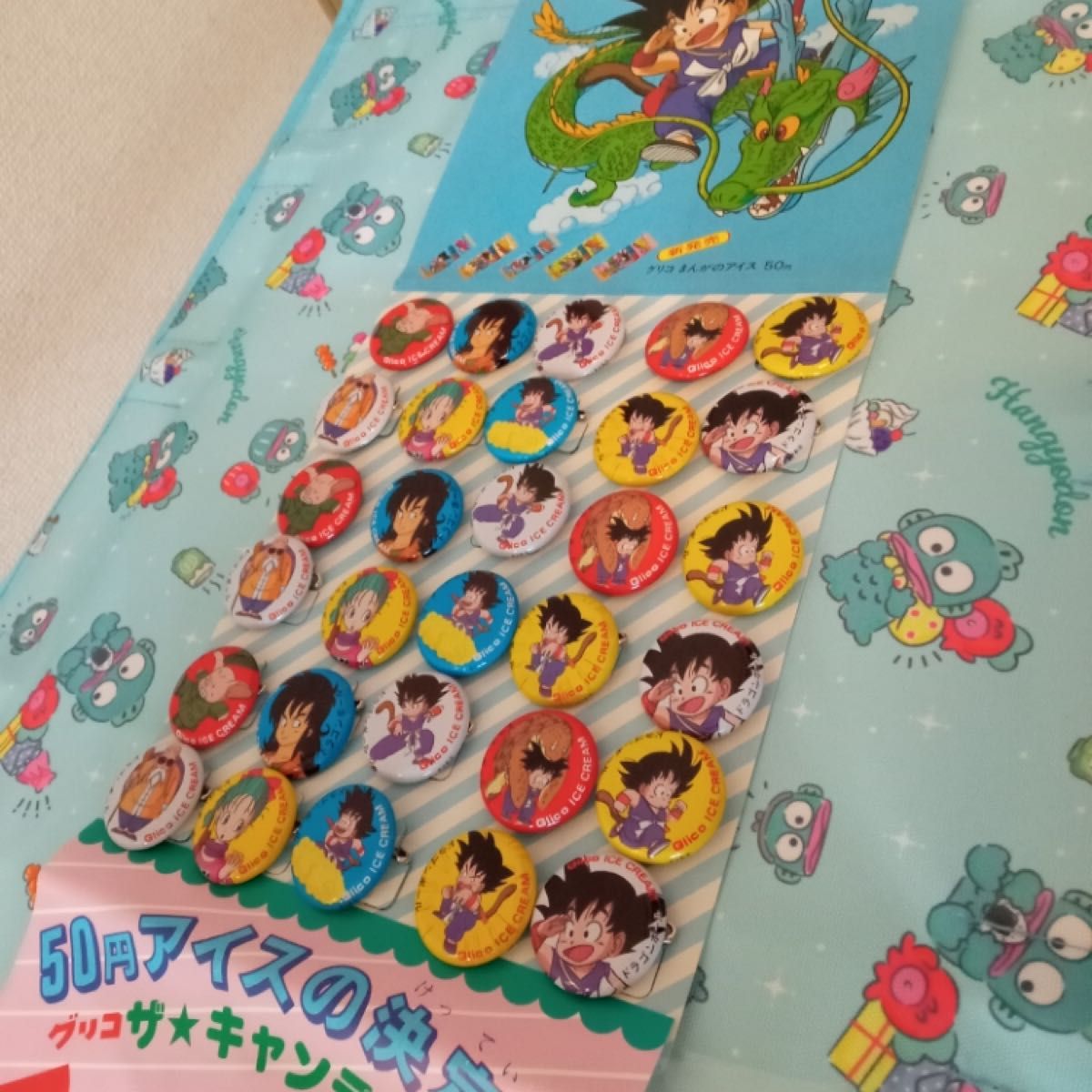 未使用 30個 ドラゴンボール グリコ アイスクリーム 缶バッジ 4 5は