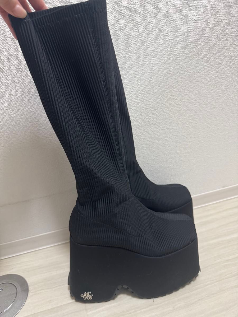 ミシェルマカロン ロングブーツ XSサイズ 厚底｜Yahoo!フリマ（旧
