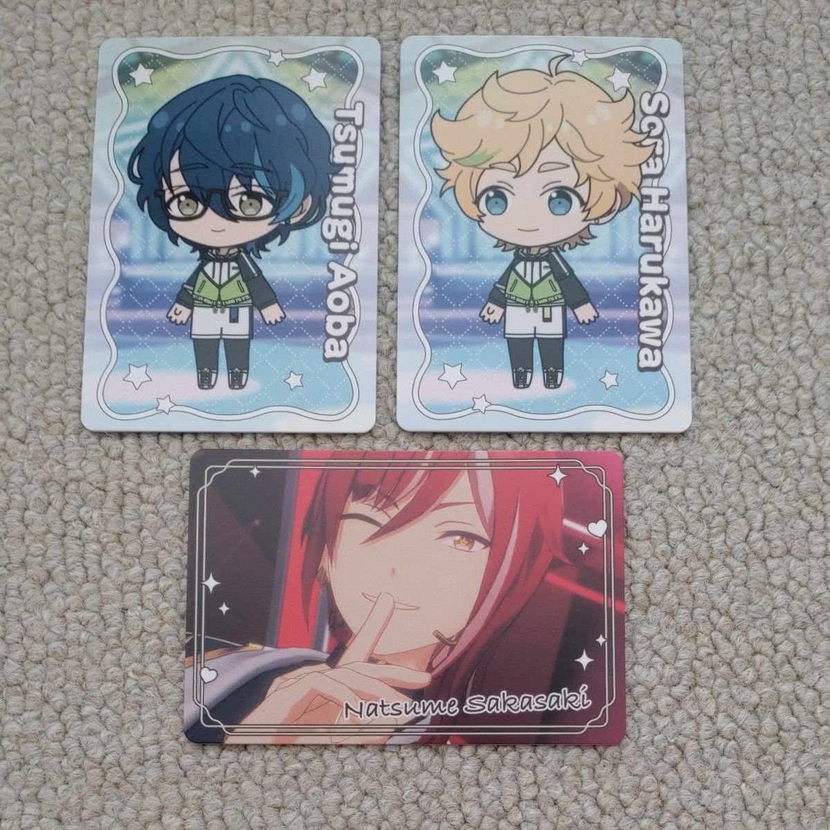 あんスタチップス2 逆先夏目 青葉つむぎ 春川宙 カード 3枚セット