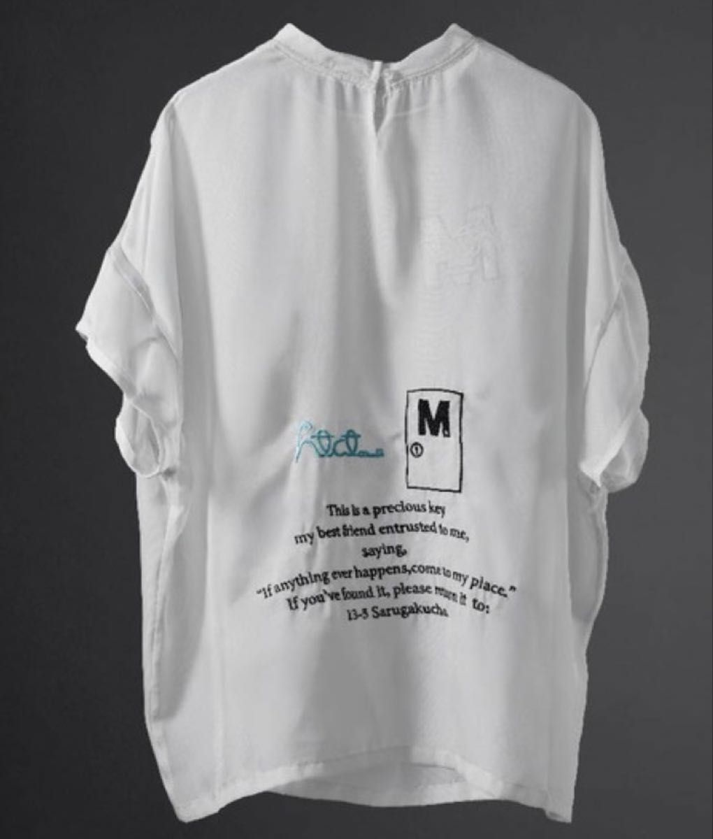 新品】TAKUYA∞ Produce htctoxM SHEER TOP Tシャツ 半袖 ホワイト