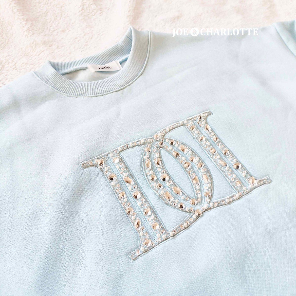 ダーリッチ darich DDロゴビジュースウェットプルオーバー サックス