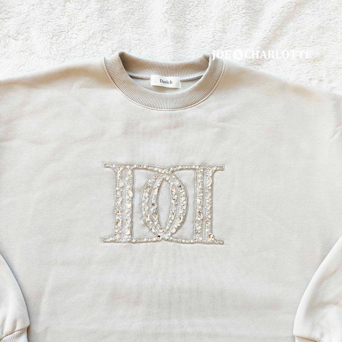 ダーリッチ darich DDロゴビジュースウェットプルオーバー グレー