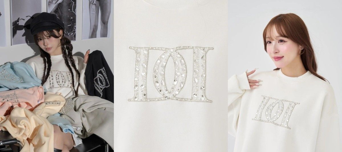 ダーリッチ darich DDロゴビジュースウェットプルオーバー グレー