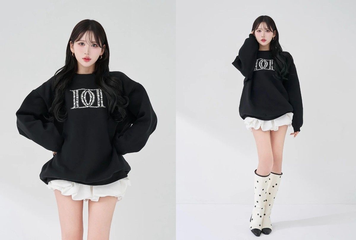 ダーリッチ darich DDロゴビジュースウェットプルオーバー グレー