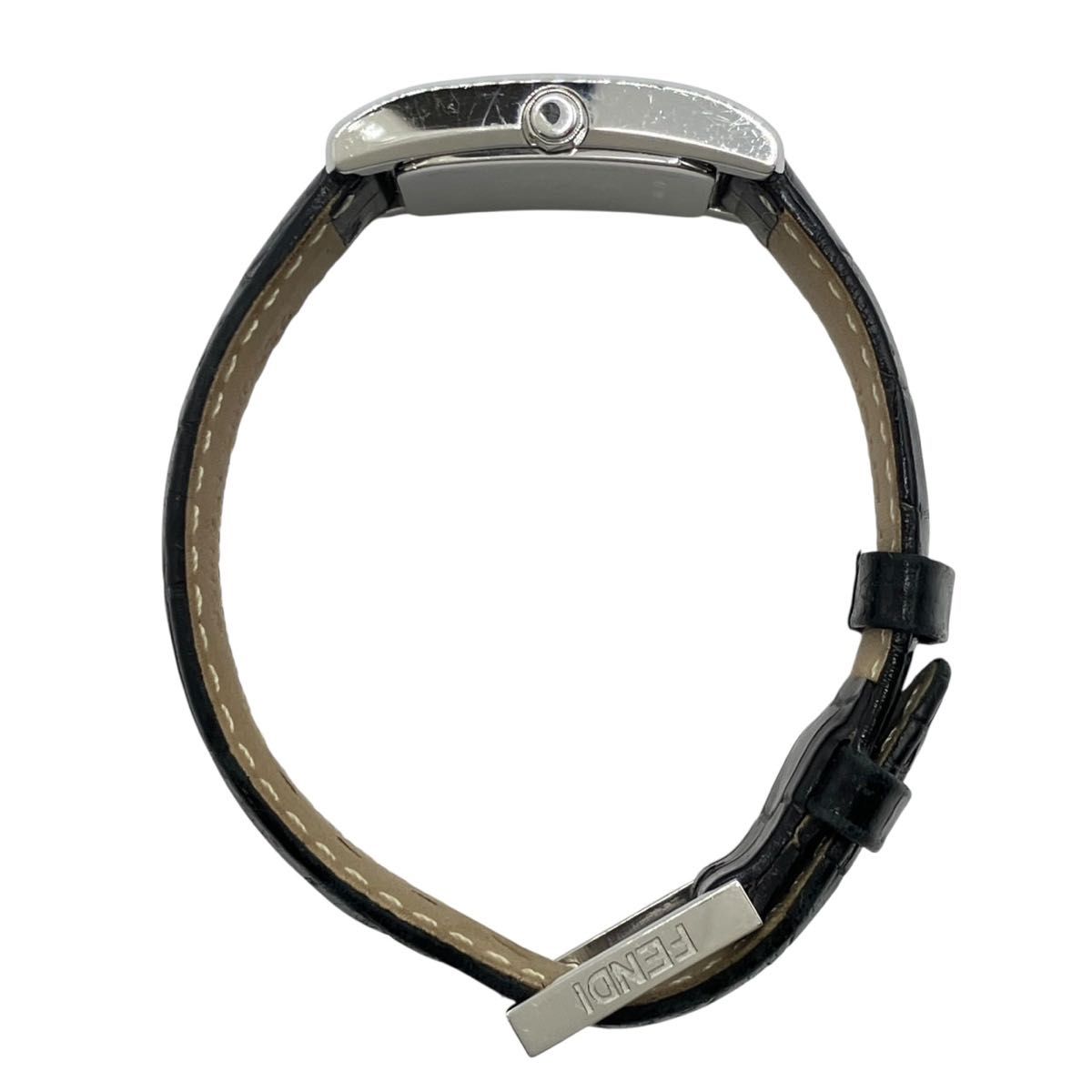 FENDI フェンディ 腕時計 7000L スクエア クォーツ シルバー 稼働品