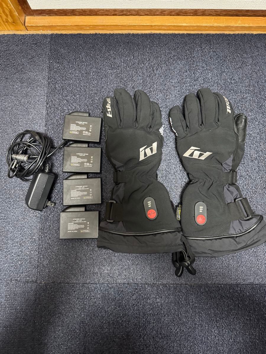 山城(yamashiro) IDEAL(アイディール) バイク用電熱グローブ Sサイズ