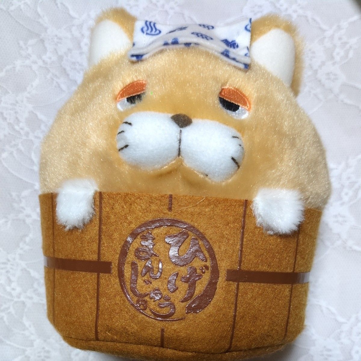 ひげまんじゅう 温泉 STぬいぐるみ ゆでにゃん｜Yahoo!フリマ（旧