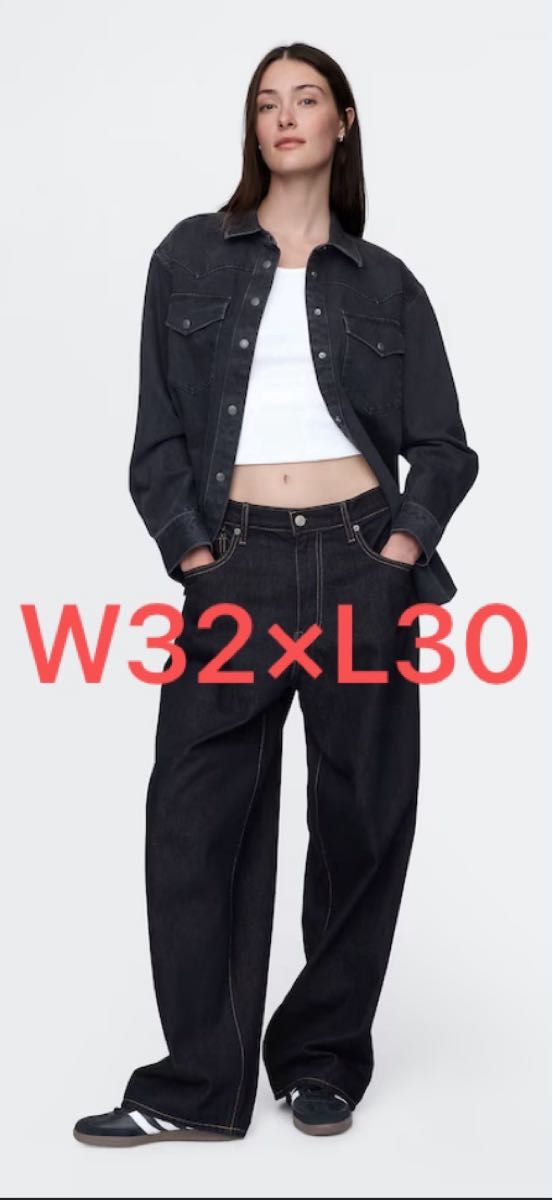 GAP スーパーバギーデニム ダークリンス 32W30L｜Yahoo!フリマ（旧