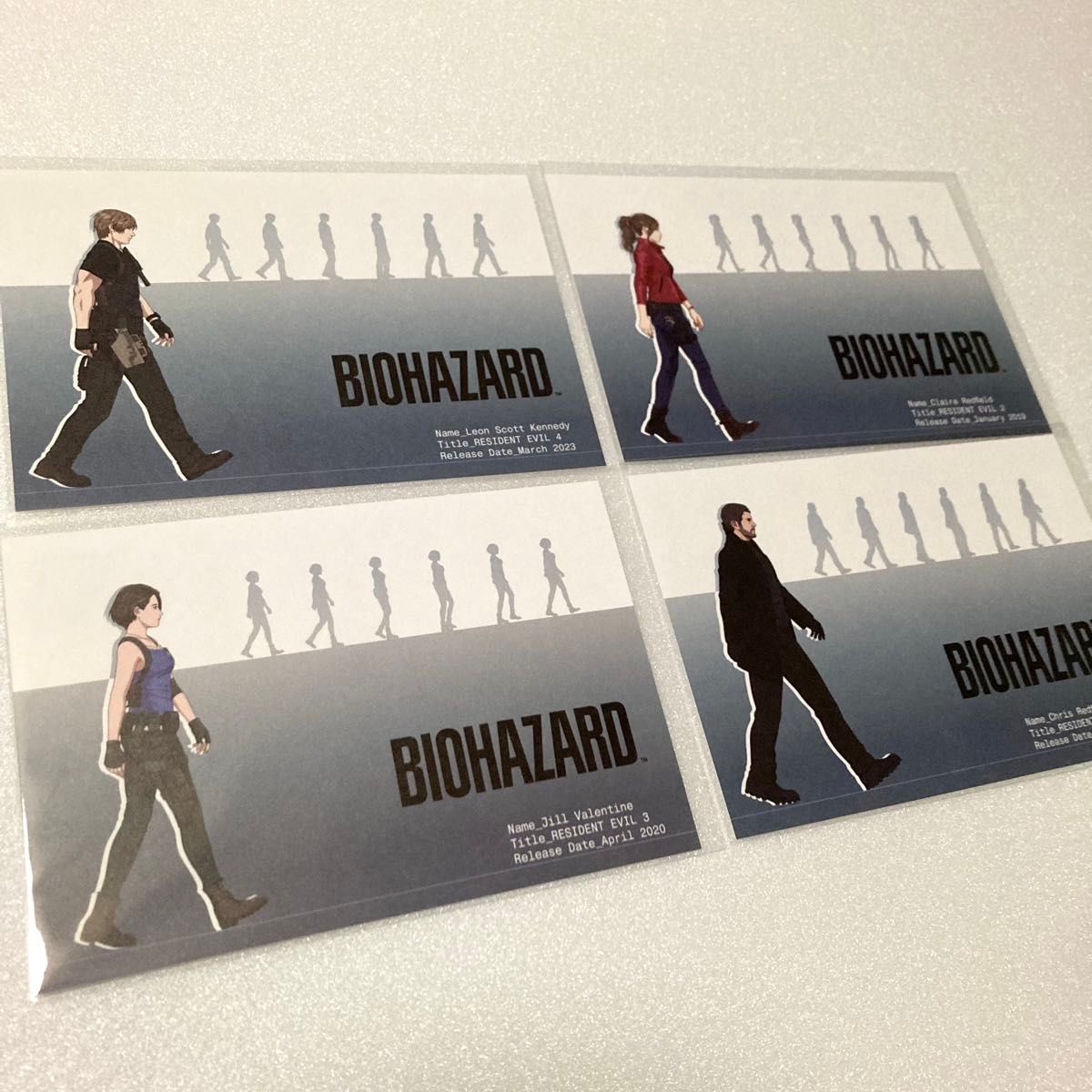バイオハザード ポストカード セット 大カプコン展 レオン クレア