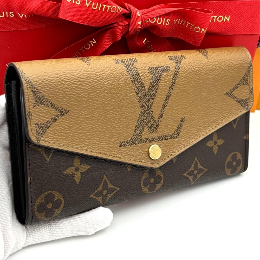 IC搭載 極美品 Louis Vuitton ルイヴィトン 二つ折り長財布 モノグラム