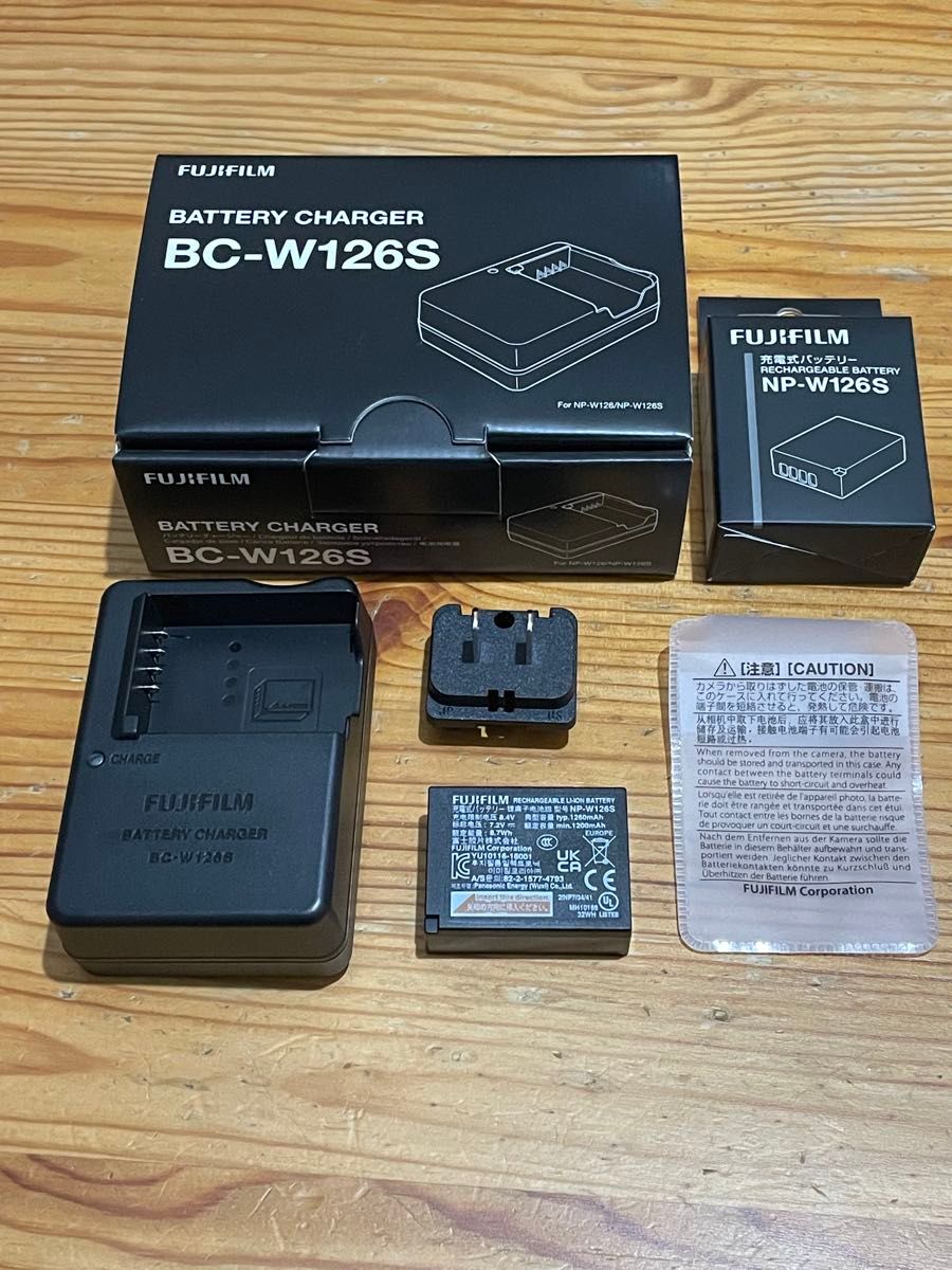 FUJIFILM バッテリーチャージャー BC-W126S・バッテリーNP-W126S