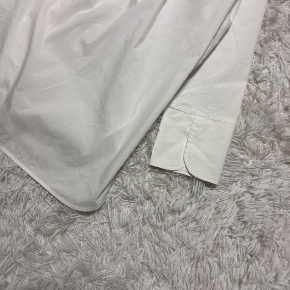 美品 Yori ヨリ フロントフリルシャツ ブラウス ホワイト｜Yahoo