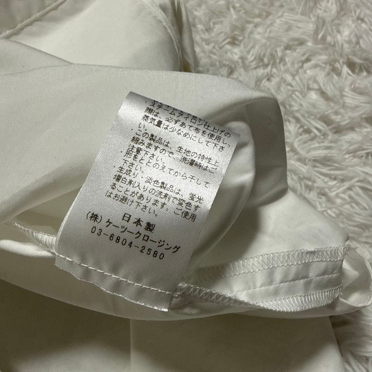 美品 Yori ヨリ フロントフリルシャツ ブラウス ホワイト｜Yahoo