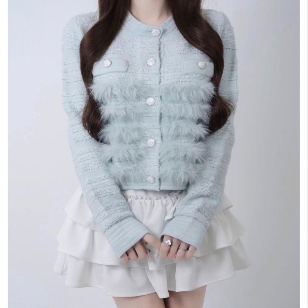 ルミニョン lumignon lumi tweed fur knit ルミニョン ツイード｜Yahoo