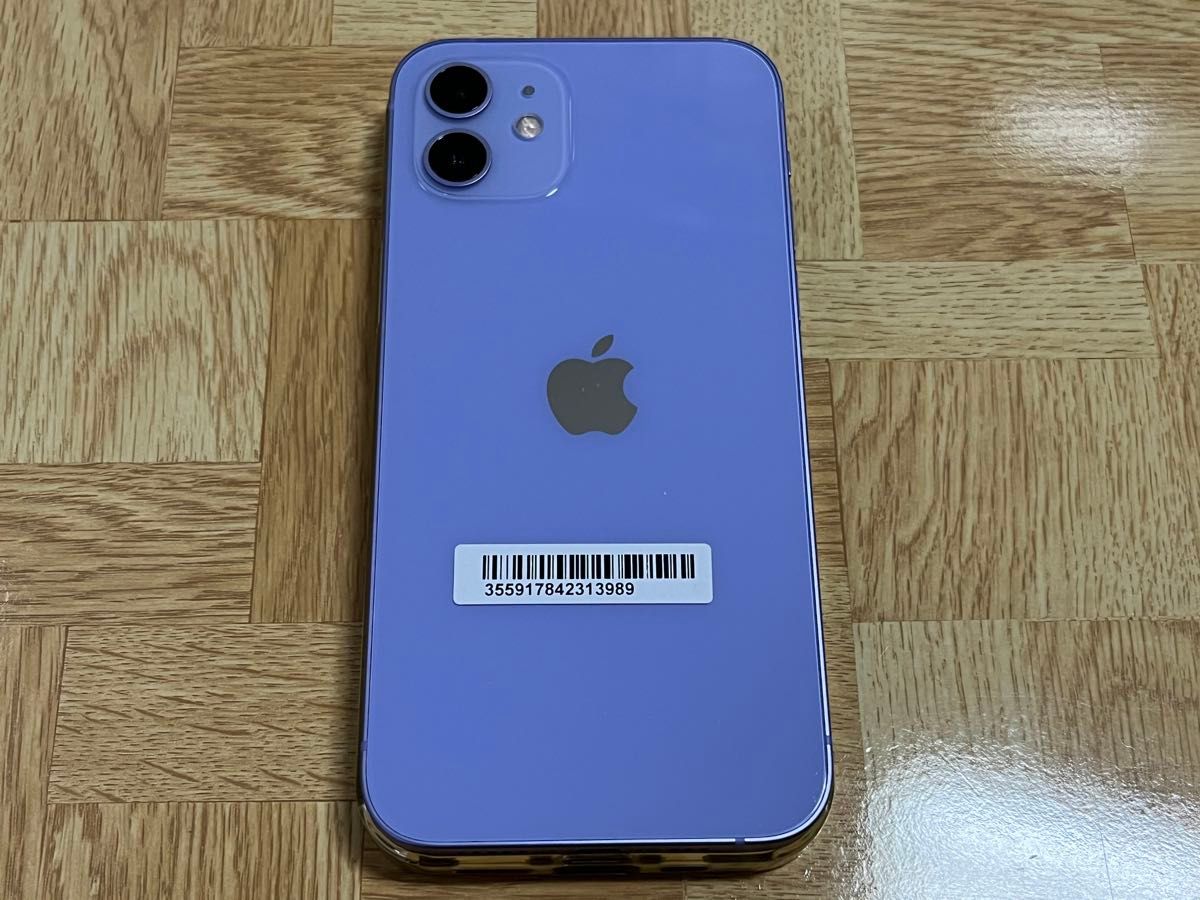 美品 Apple iPhone 12 パープル 64GB au版 SIMフリー MJNH3J/A｜Yahoo
