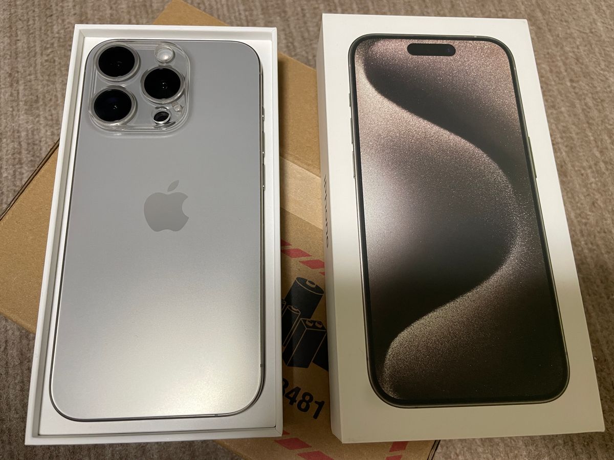 極美品 iPhone 15 Pro 128GB ナチュラルチタニウム SIMフリー｜Yahoo