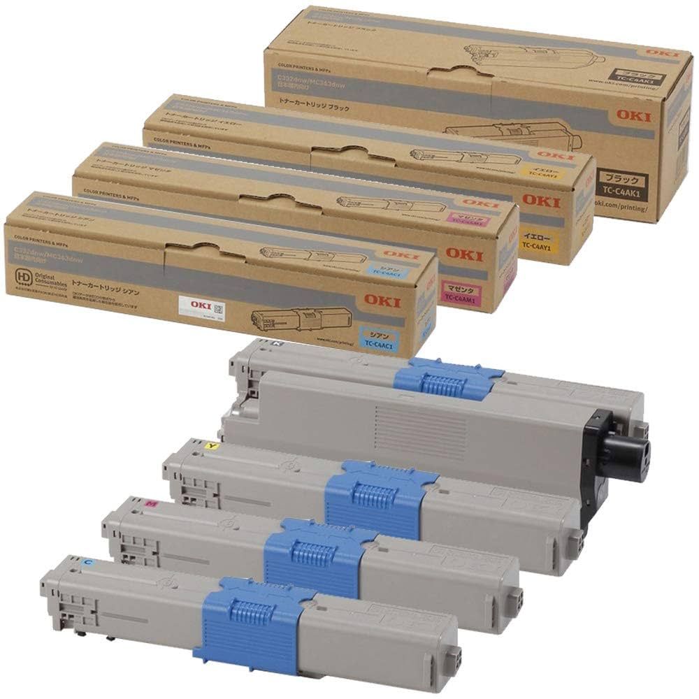新品未開封】OKI 純正トナーカートリッジ 4 色セット TC-C4A1｜Yahoo