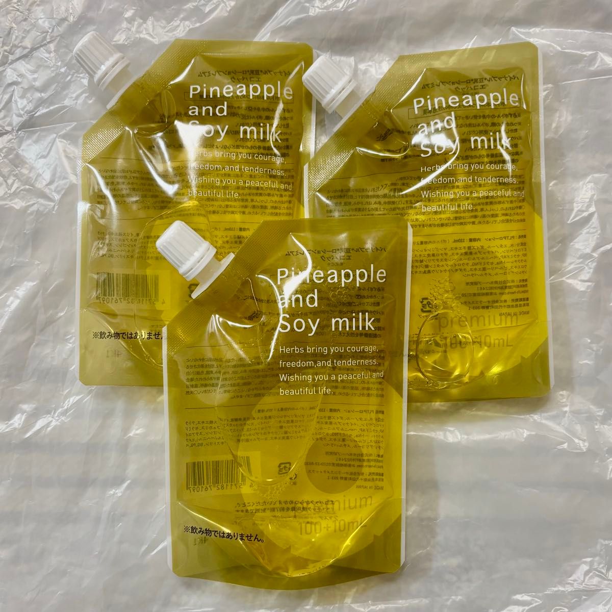 110ml×3個】パイナップル豆乳ローションプレミアム エコパック｜Yahoo