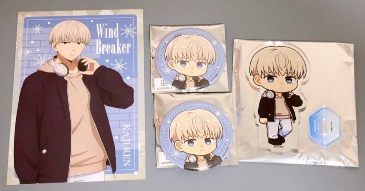 WIND BREAKER 梶 蓮 プリンセスカフェ アクリルスタンド 缶バッジ