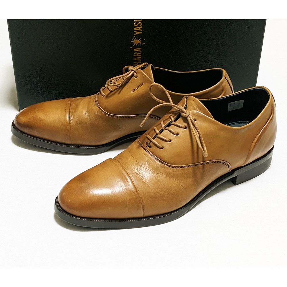 ミハラヤスヒロ 炙り出しストレートチップシューズ 25 展示劣化B品